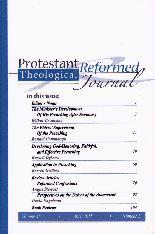 A THEOLOGICAL JOURNAL XLIV 2002 Published by the Protestant