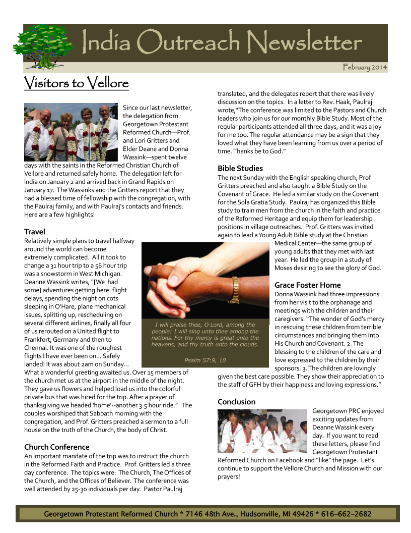 India Outreach Newsletter-Feb2014 Page 1